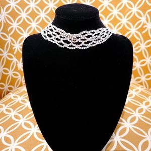 Rhinestone choker
